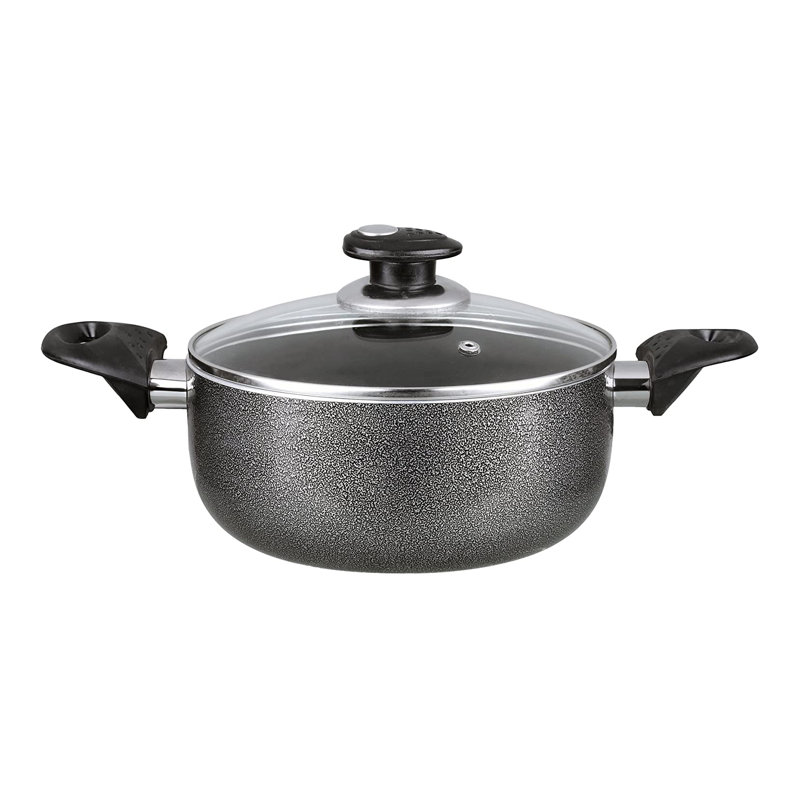 Brentwood Non-Stick Aluminum Round Dutch Oven, 6 qt