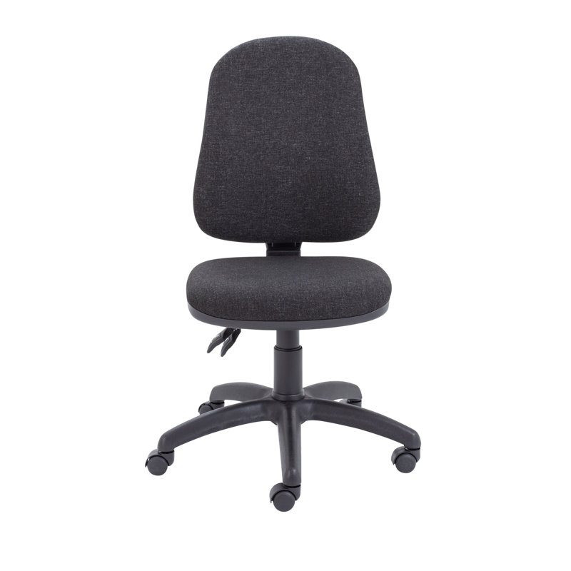 Rhoades Polyester Blend Office Chair, Charcoal