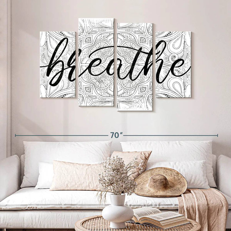 Tergel Breathe Zen Pattern, 32" H x 52" W