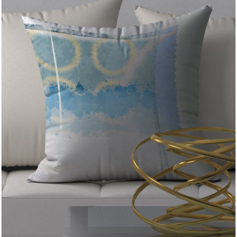 Housse de coussin décoratif carrée en énergie florissante, 20 po X 20 po