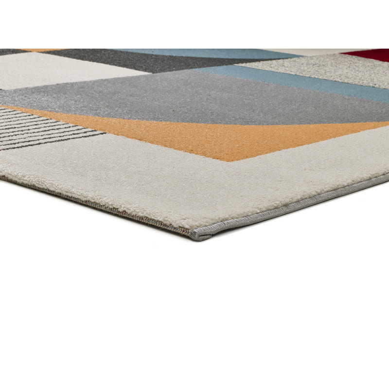 Zeveren Geometric Machine Woven / Power Loomed Area Rug, Rectangle 133 x 190cm