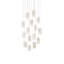 Luminaire suspendu cylindrique à 15 lumières Escenia