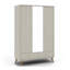Abby 3 Door 2 Drawer Wardrobe With Mirror-117226793
