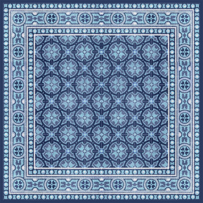 Mosaïque italienne en bleu I