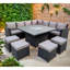 Outdoor Deodhar All Weather Wicker 11 - Person Seating Group-655724648