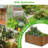 Denishia Belisle 6 ft x 3 ft Galvanized Metal Outdoor Raised Garden Bed Planter Box for Vegetables, Fruits-1353615017-1357737634