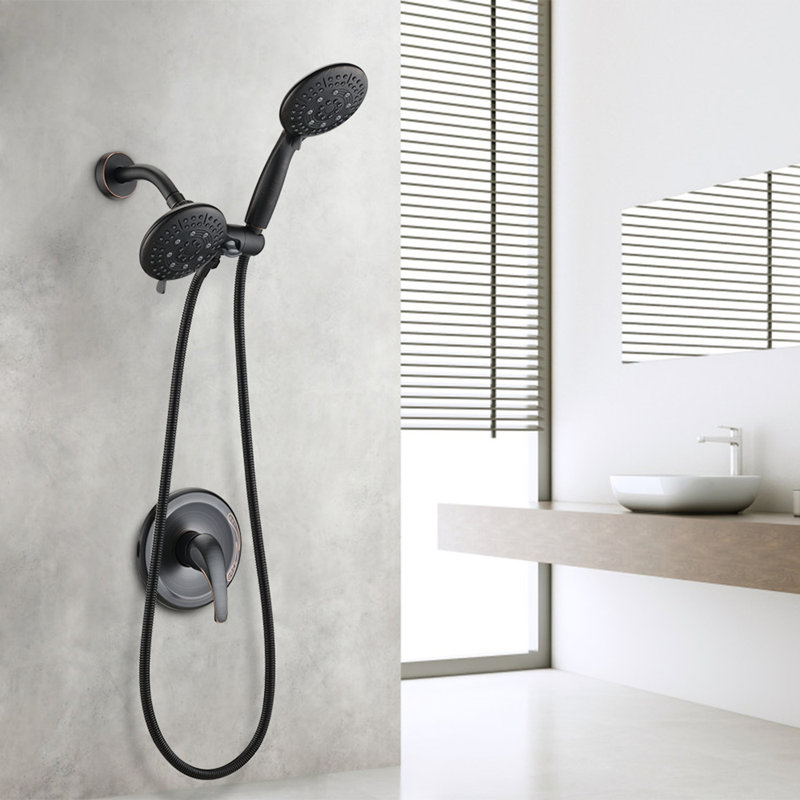 Classic Rain Shower Head with Handheld Shower
