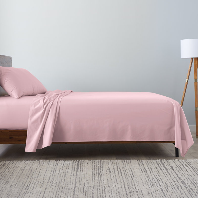 Ensemble d'édredon en microfibre 7 pièces Home, Rose, Édredon de grande taille et 6 pièces supplément