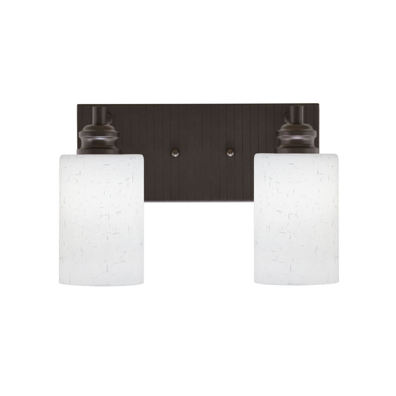 Éclairage pour meuble-lavabo à 2 lumières Jarke, Blanc