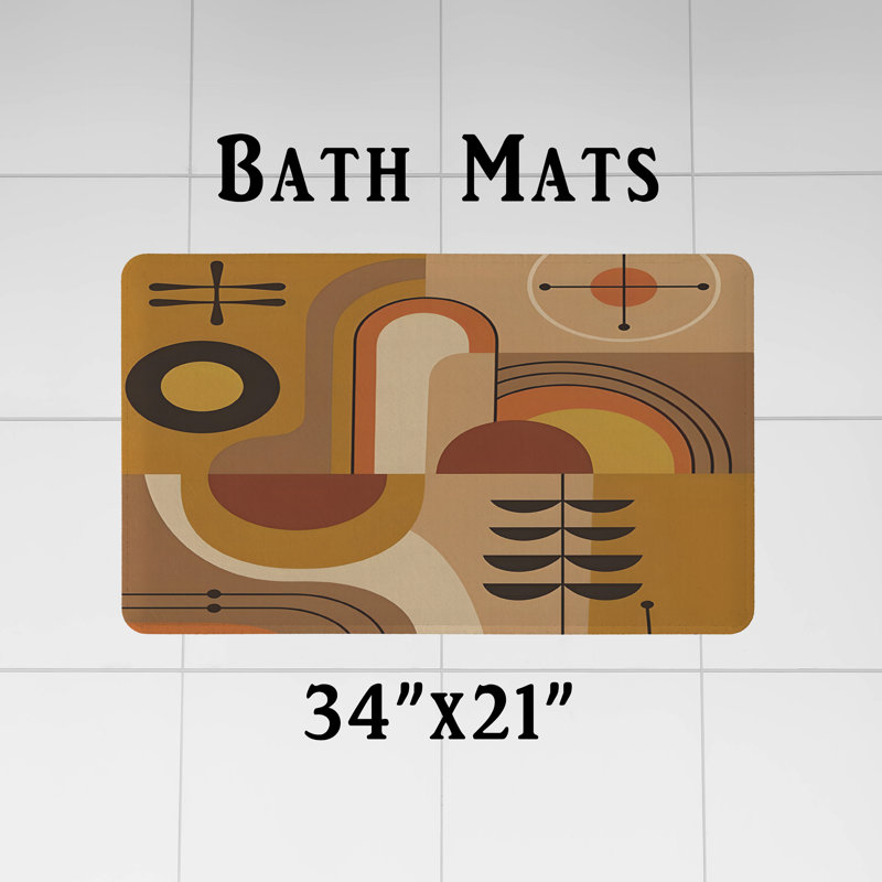 Shower Curtain w/ Bathmat, 72"H x 70"W