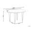 Extendable Round Metal Base Dining Table