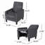  Fauteuil inclinable à pression, tissu compact contemporain rembourré pour les petits espaces modernes