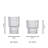 Bloom Ribbed Drinking Glasses Set