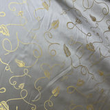 Jaipur Fabric | Metallic Base Abstract Leaves Silk Fabric | Drapery & Curtain Fabric-Tagged