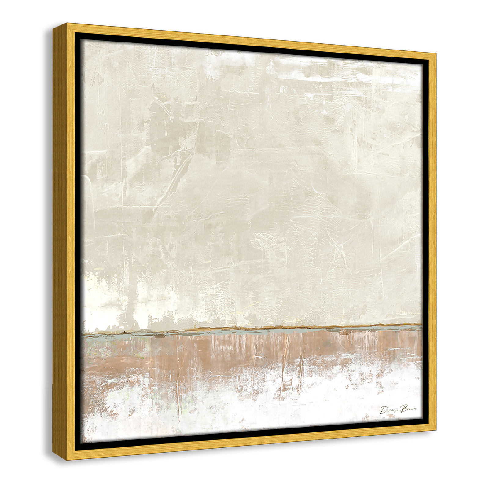 Delevan "Better Days II" Print, 17.5" H x 17.5" W, Gold