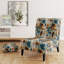 Fauteuil de chambre Rustic Paisley Gold Turquoise Gardens II