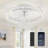 20 Inch Low Profile Ceiling Fans with Lights and Remote-864998414
