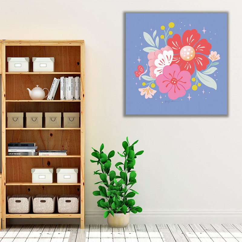Floral Bouquet I - reproduction d'art sur toile, H 40 po x l 40 po