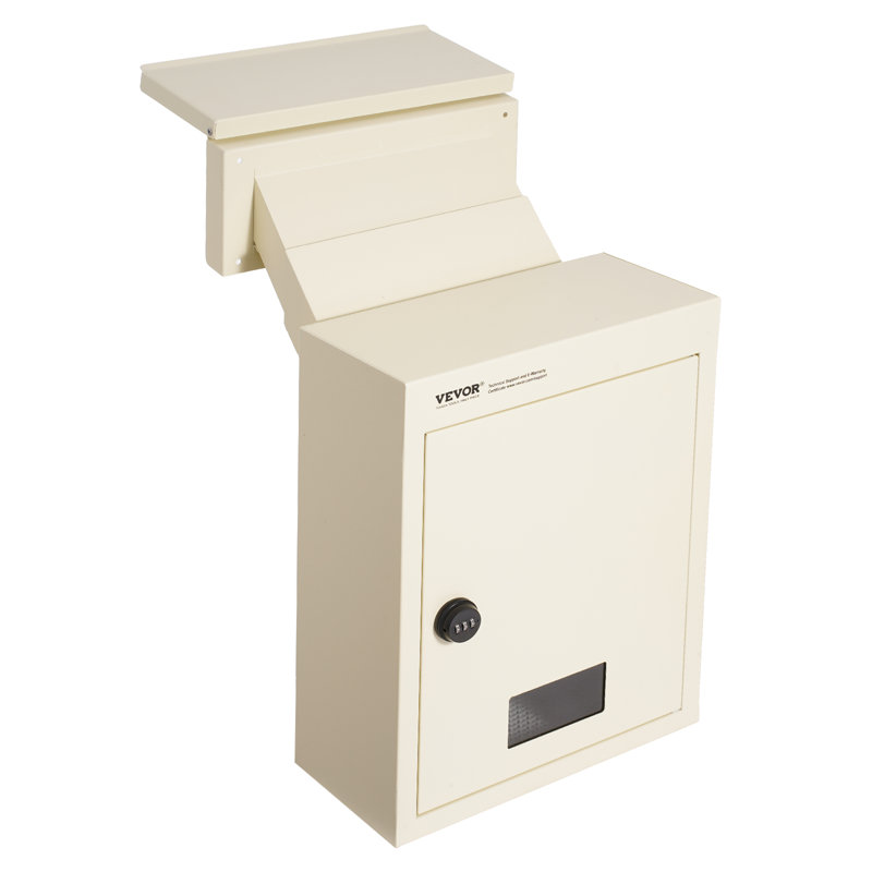 Steel Wall Mounted Mailbox, Beige