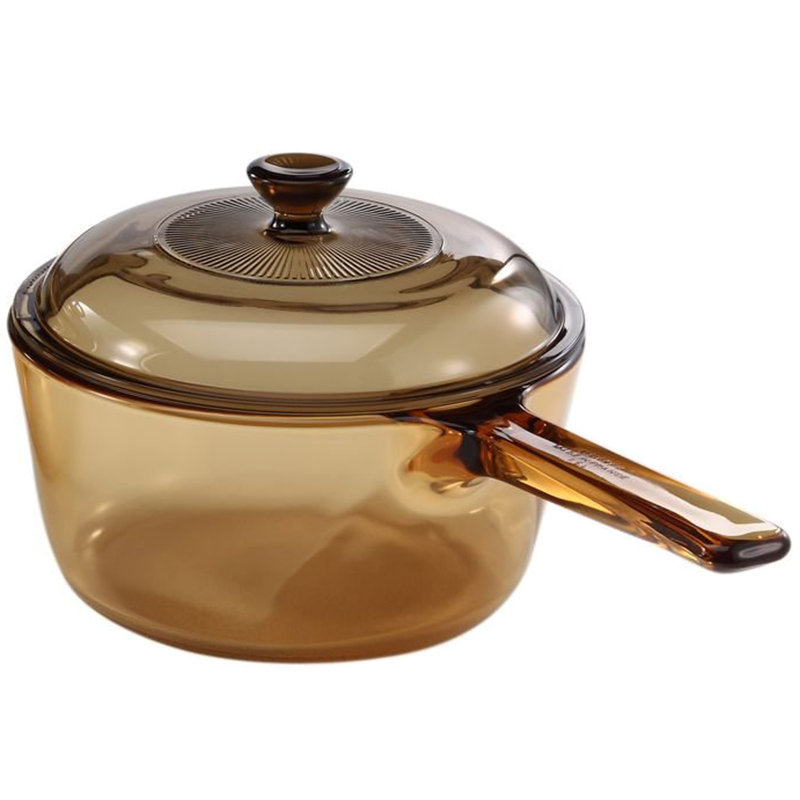 Visions 1,5 pte Casserole en verre avec couvercle