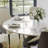 Maxwell 5/7 Pieces Modern Round Dining Table Sets, Sintered Stone Dining Table With PU Upholstered Chairs-2118597266