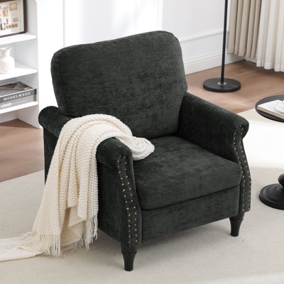  Upholstered Armchair With Nailhead Accents