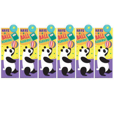 Eureka Panda Have a Ball Reading Bookmarks