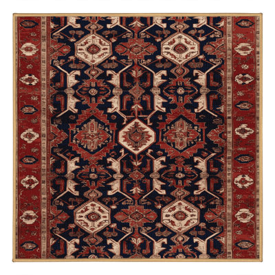 Tapis brun lavable à la machine