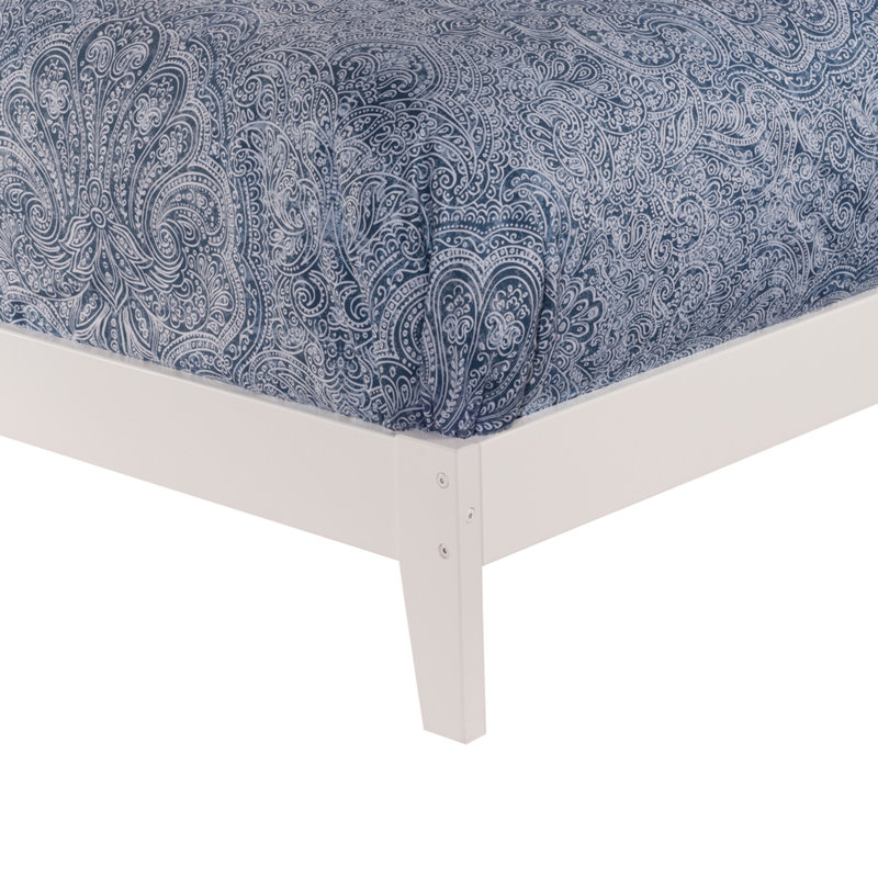  Kindig Low Profile Foundation Bed, Queen, White