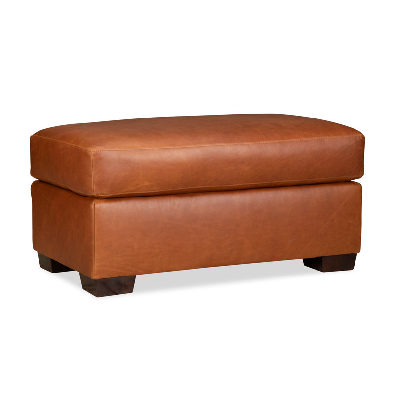 Repose-pieds en cuir véritable Cranbrook, Cuir véritable Bruno Canyon