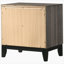 Table de chevet 2 tiroirs Grey Oak