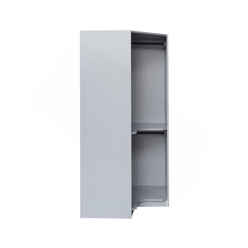 Garde-robe de coin Polygon, gris, Gris