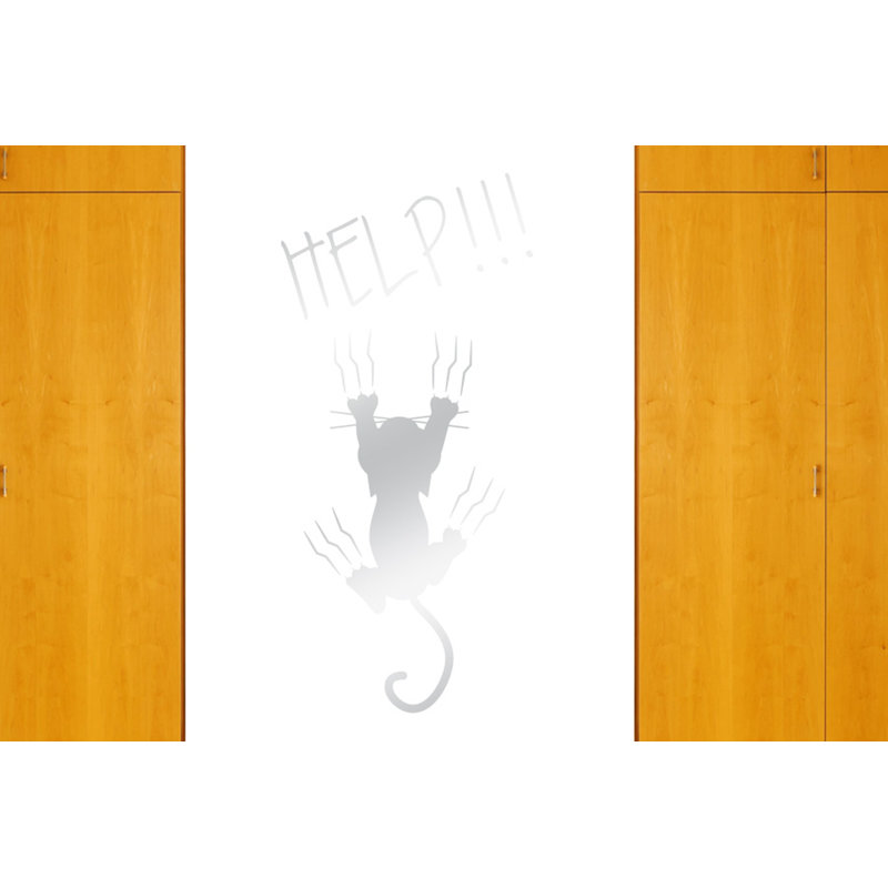 Animals Wall Decal, Shiny Silver, Large
