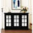 Storage Cabinet With Waterproof Laminates, 3 Mirrored Doors, And Flexible For Small - Sized Living Areas 45.32W X 15.5D 29.15H Unit Adjustable Shelves, Tipping Protection-1230590054