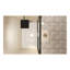 Verre trempé avec film antidéflagrant, porte de douche coulissante double en aluminium, 1/4 po (6 mm), poignée en acier inoxydable-112318679