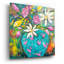 «Flamingo Vase» par Estelle Grengs, art mural en verre acrylique-1611207204