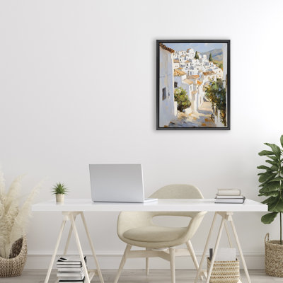 Charming European Town Floating Frame, design by Franklyn Gregory