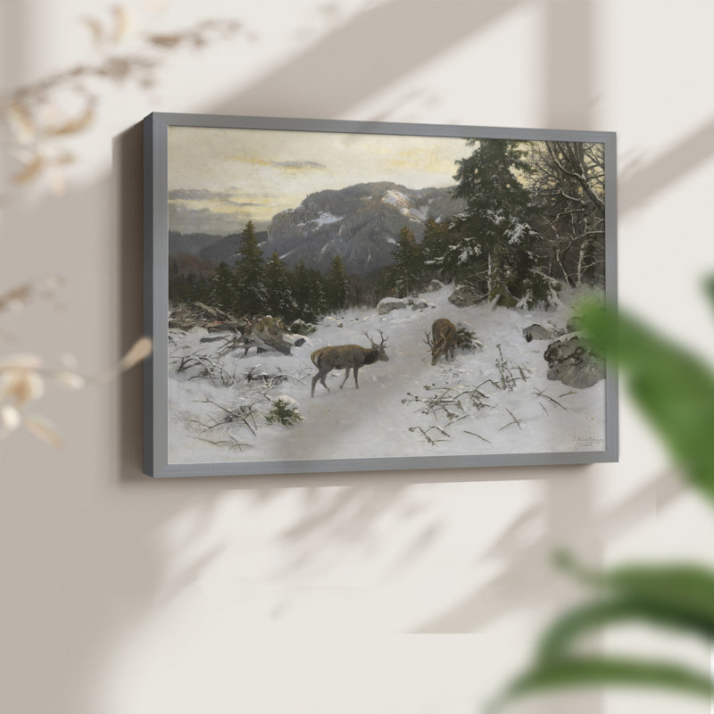 Paysages rétro-XC-reproduction encadrée