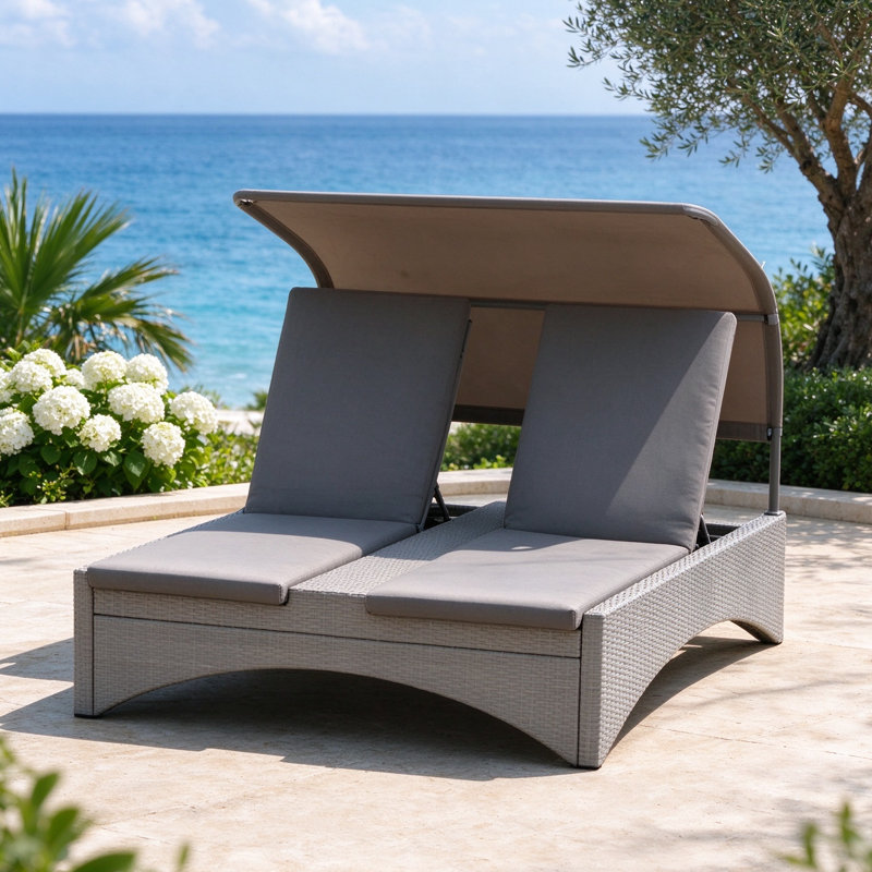 Faust Outdoor Double chaise with Cushions