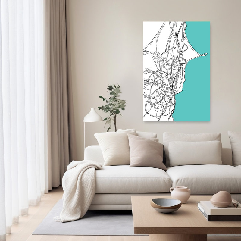 Impression d'art mural moderne Tangled, 60" H x 40" W