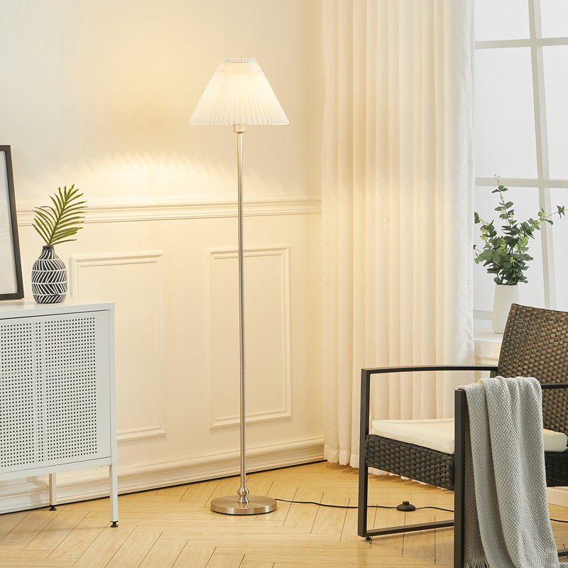 Arvonio 188cm Chrome Traditional Floor Lamp