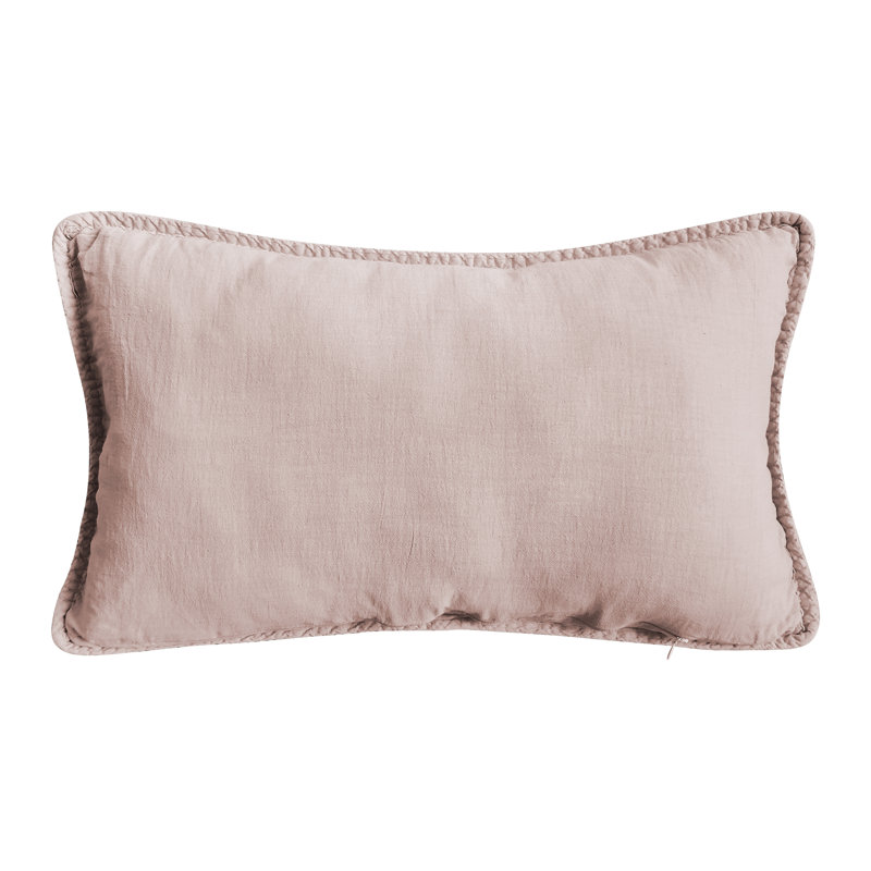 Coussin en coton Carson, Rose