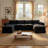 Boneless Modular Sectional Sofa, Double-Layer U-Shaped Cushion Cloud Comfort Couch-646624356-643902668
