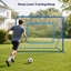 Filet d'entraînement de football réglable de 2,13 m x 1,52 m avec cadre en fer et rebondeur en PE pour l'entraînement multisports dans le jardin