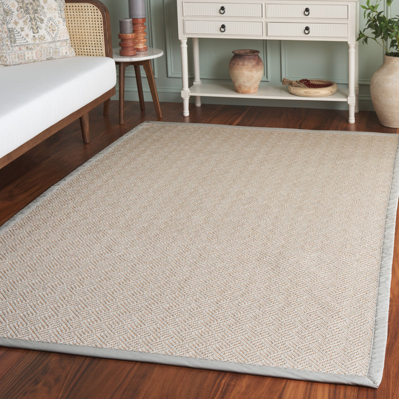 Tapis intérieur / extérieur en sisal naturel / beige Napa 148, Rectangle de 5 pi x 8 pi