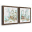 «Blue Opulence I», ensemble de 2 peintures sur toile encadrées-1373516594-1373516606