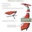 Chaise longue suspendue 1 personne Josian-1980836159