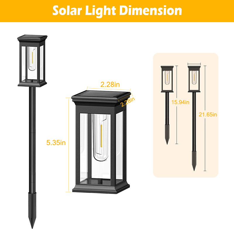 Éclairage solaire à piquets
