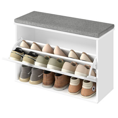 9 Pair Flip Down Shoe Storage