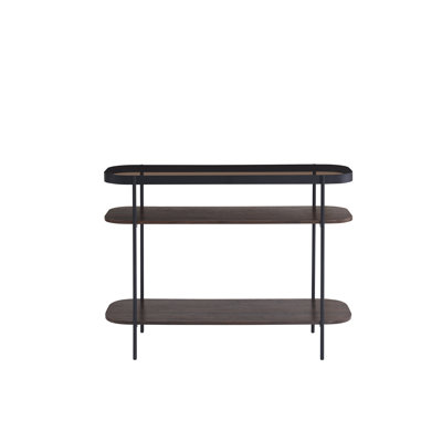 Allmar 90cm Glass Top Console Table